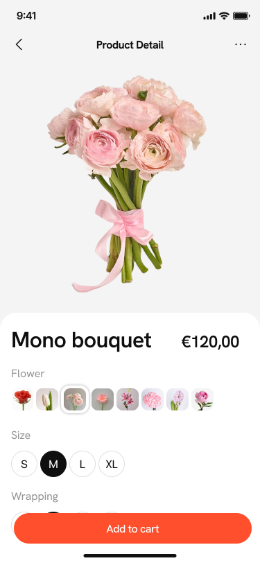 bouquet calculator mobile app