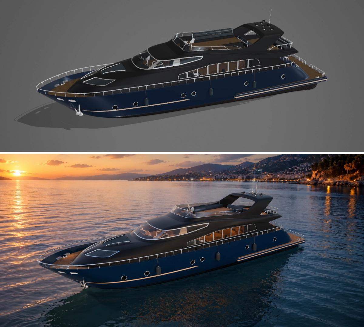 AI-powered visualization of yacht configurations