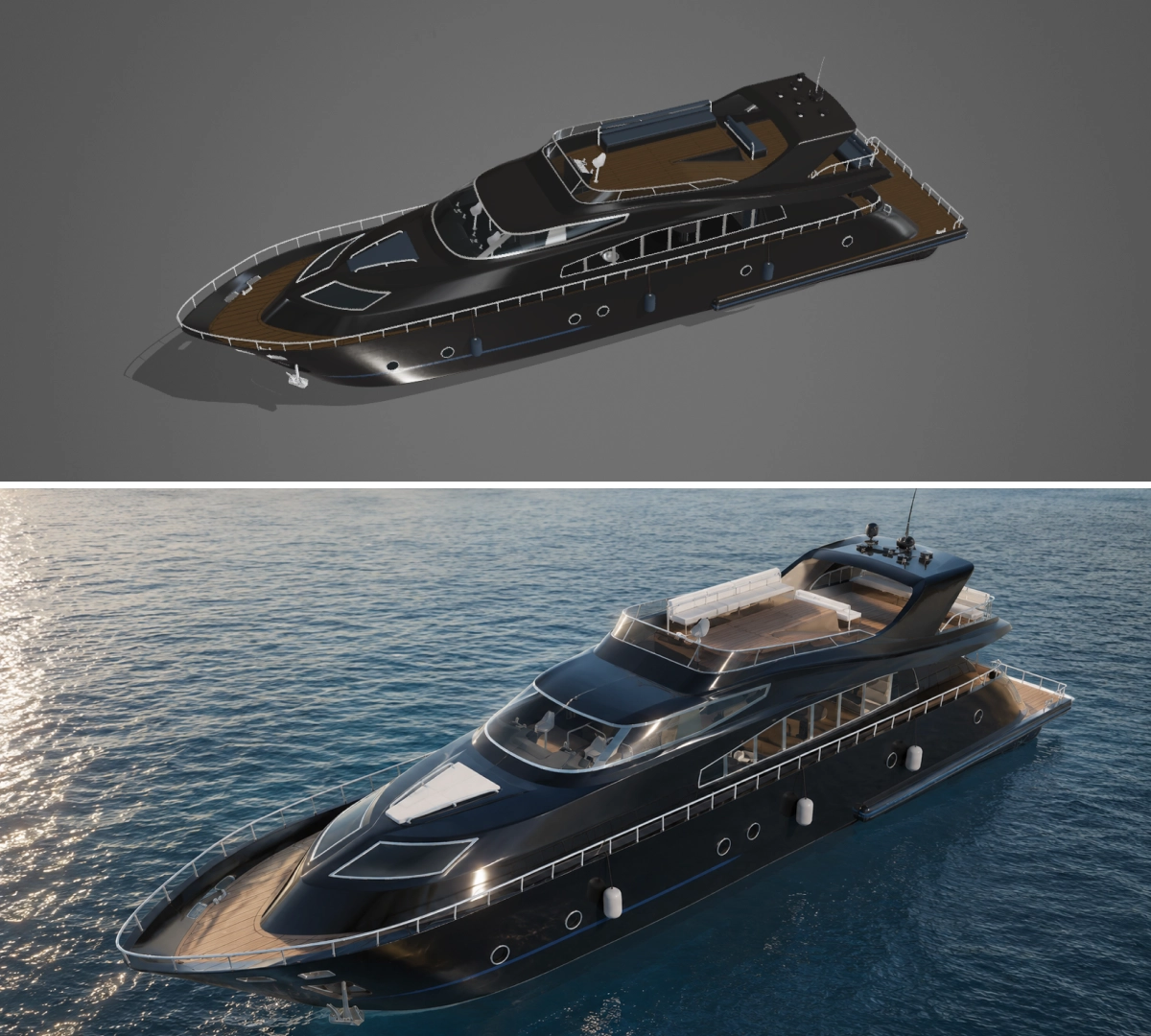 AI-powered visualization of yacht configurations