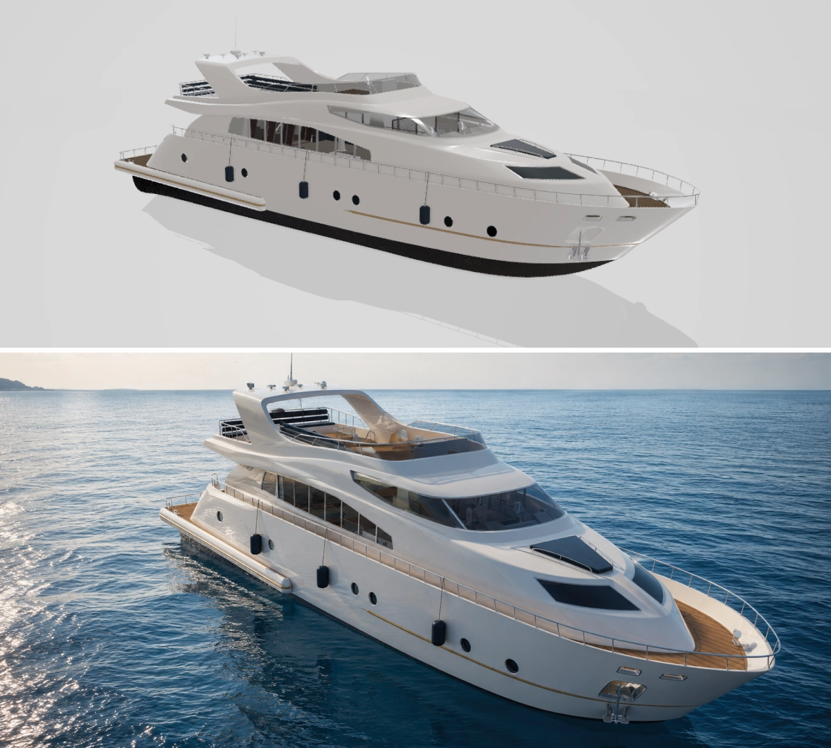 AI-powered visualization of yacht configurations