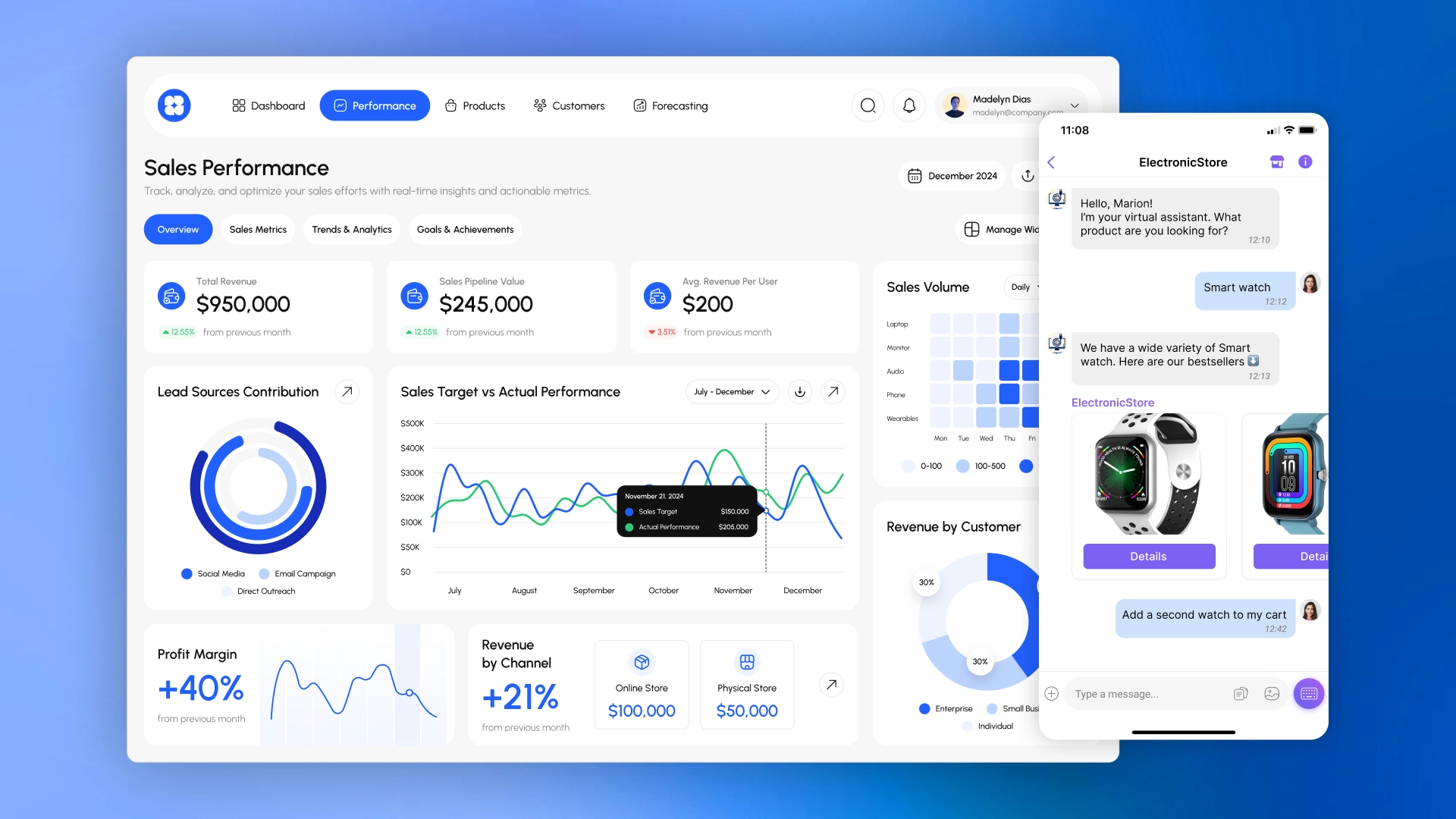 AI assistant in Telegram and CRM