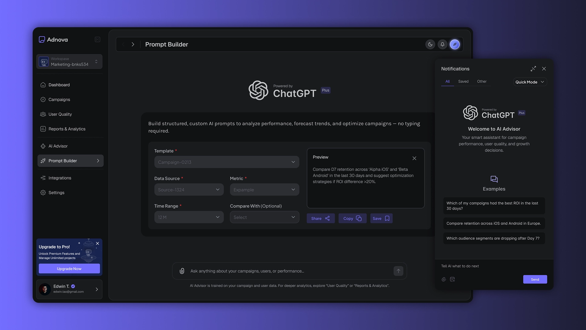 ChatGPT integration into CRM