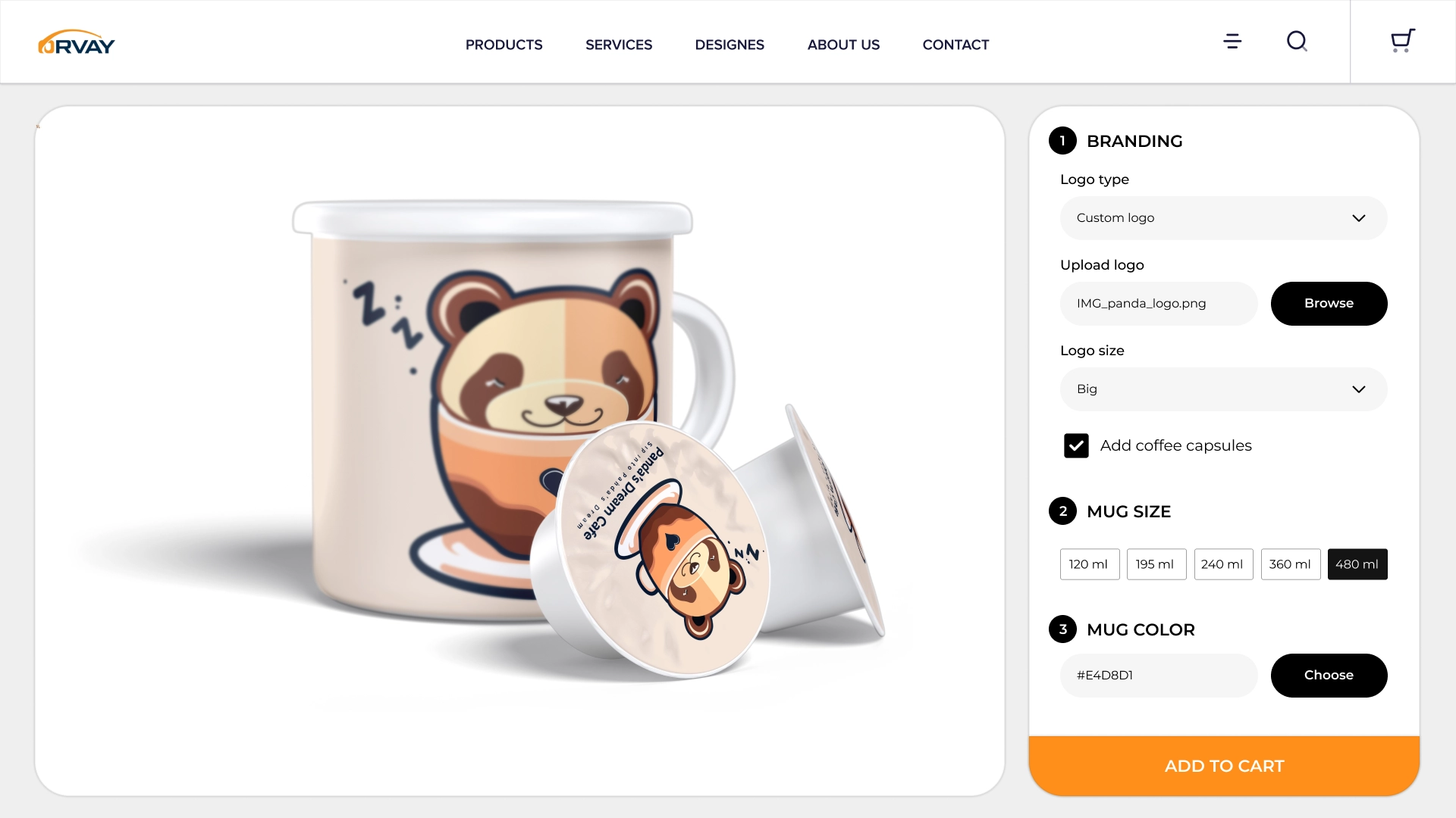 Coffee Mug configurator