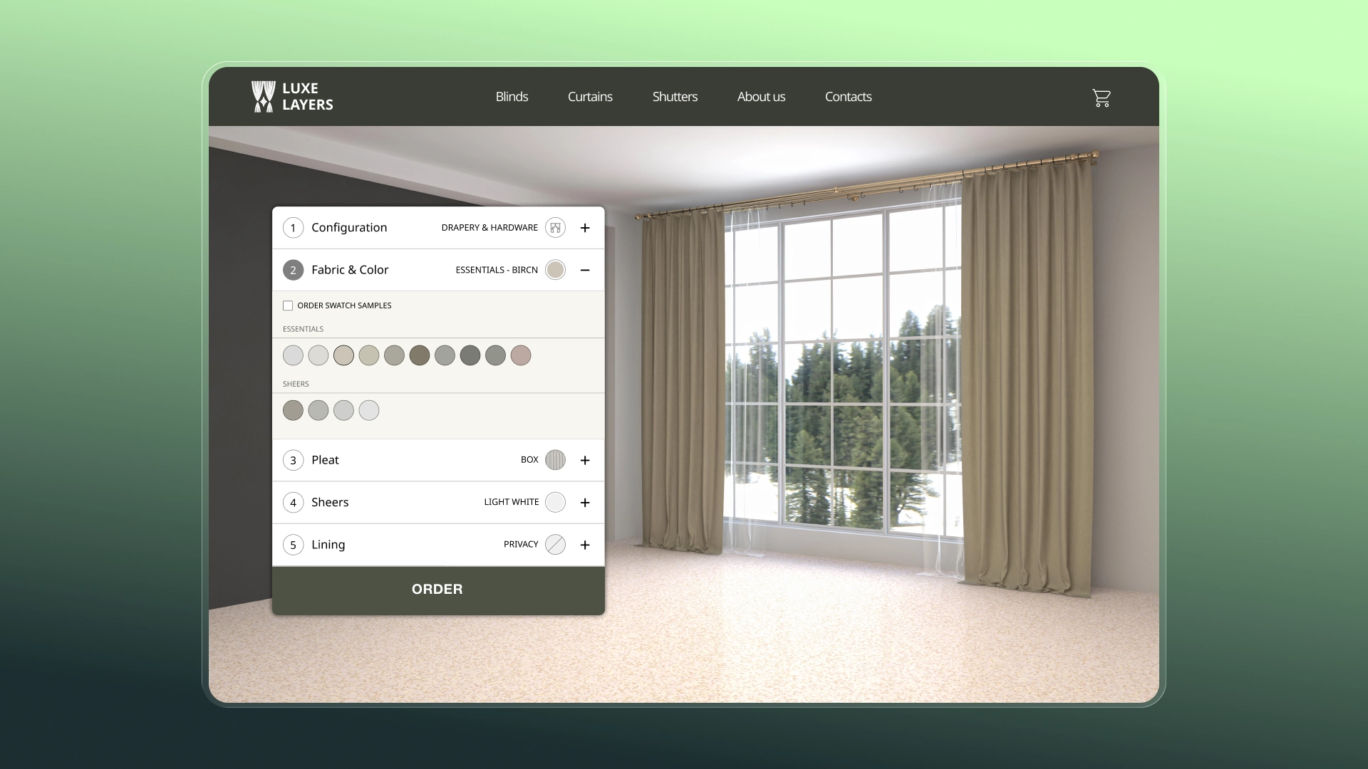 Curtains configurator 2