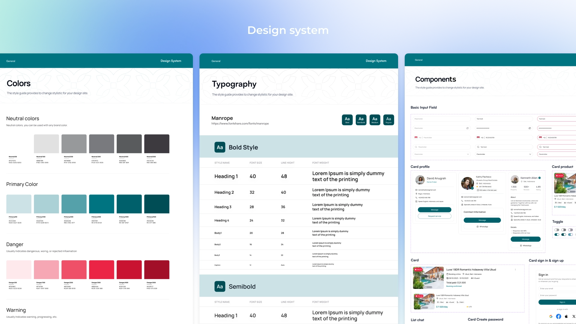 Design system real estate