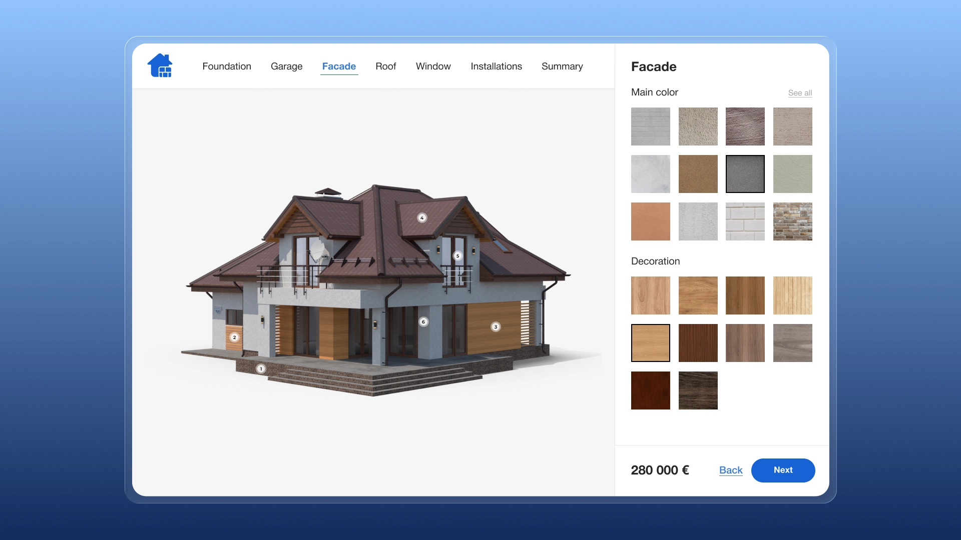 Facade configurator