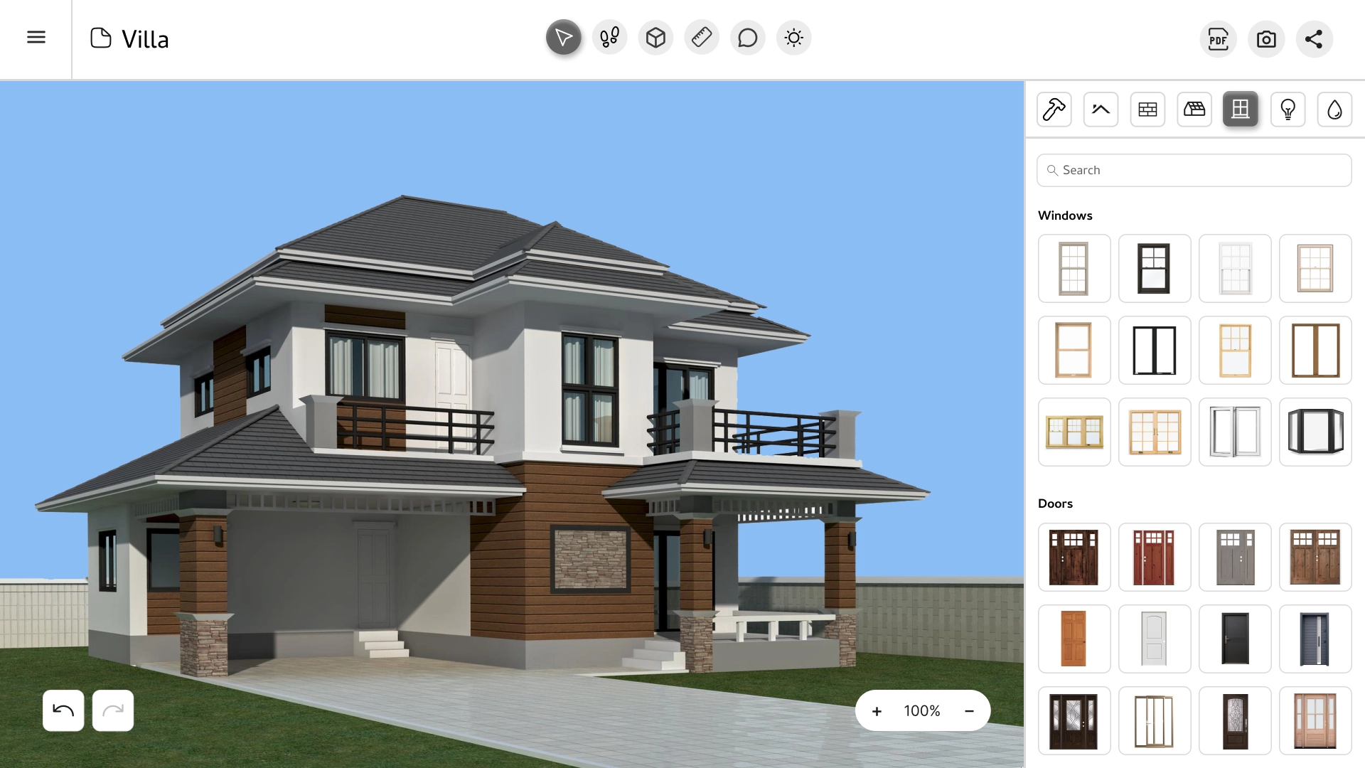 Online house configurator