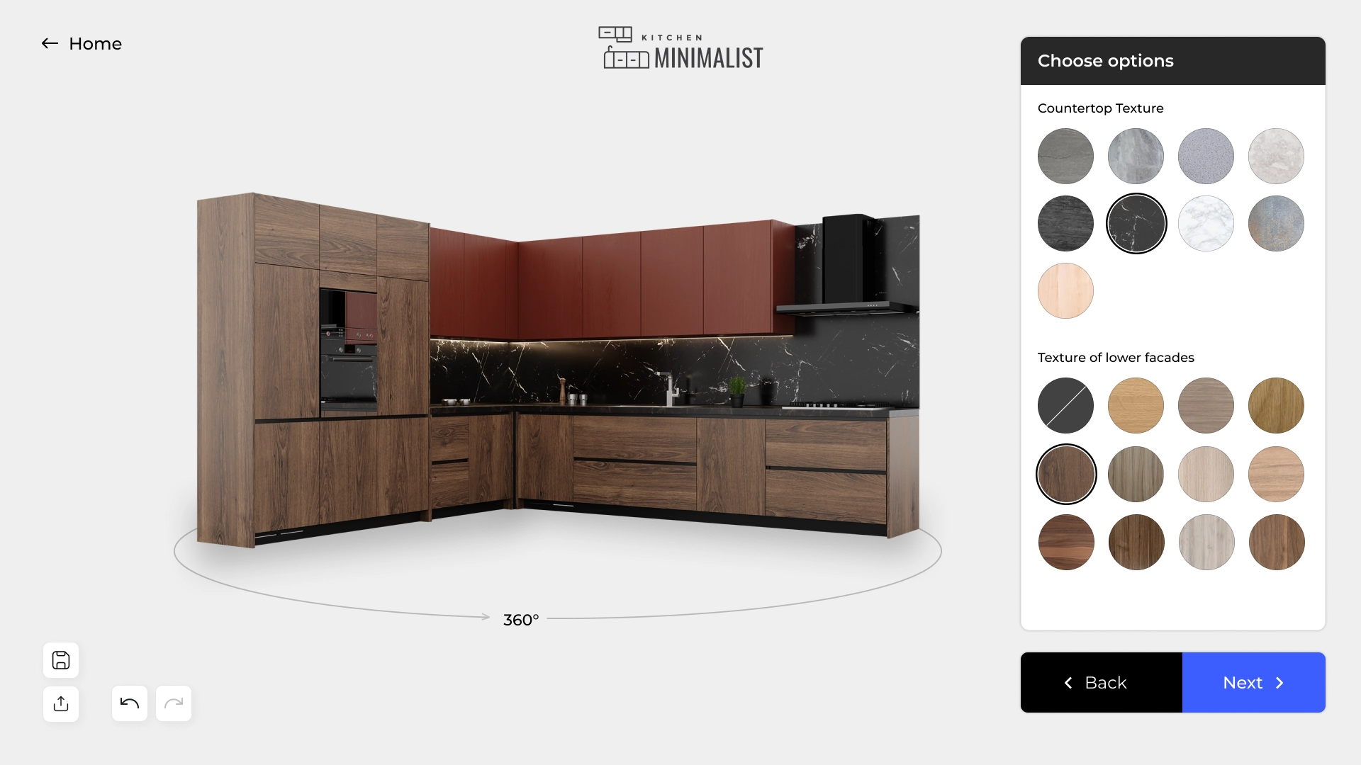 Kitchen configurator