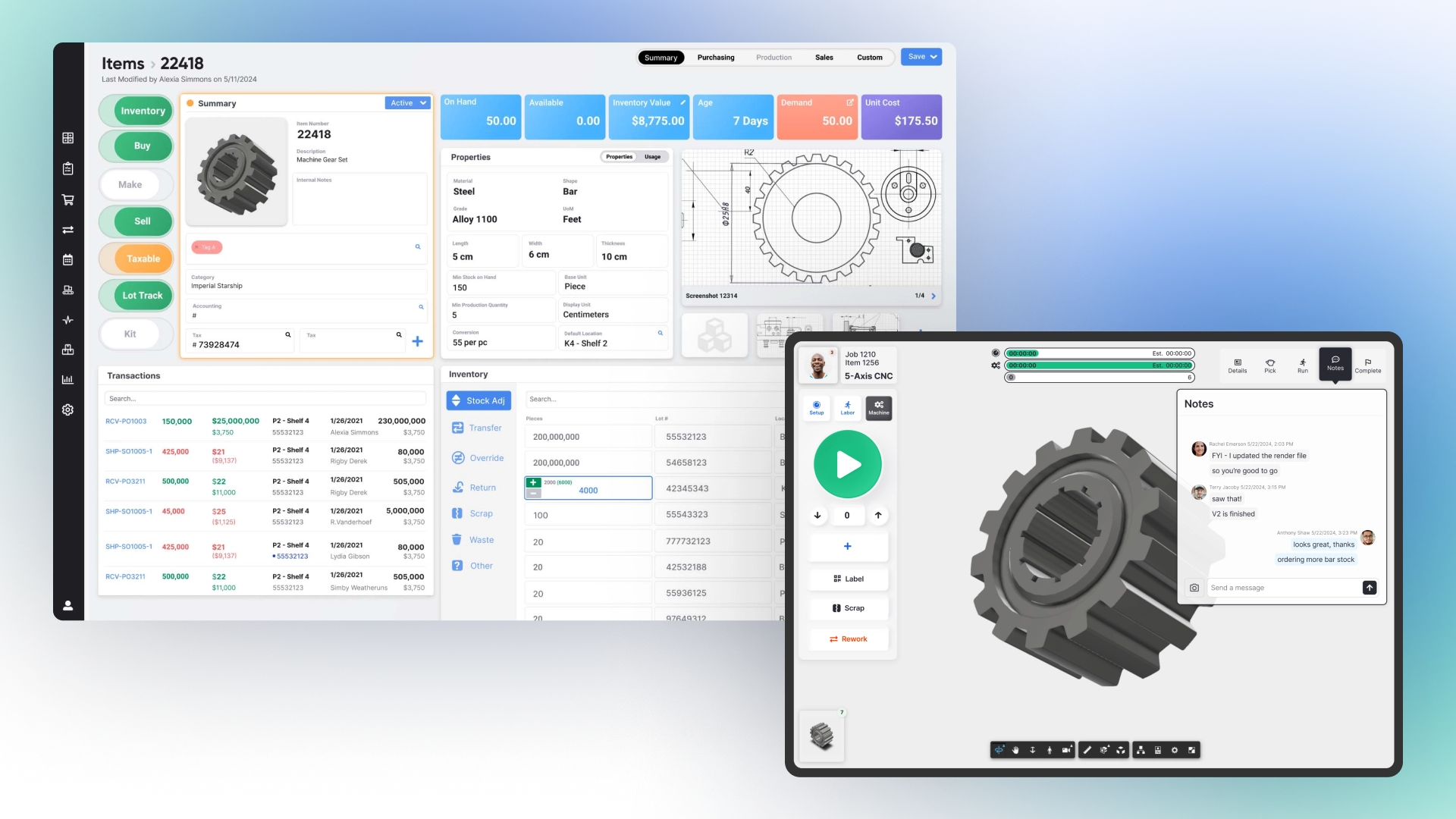 Manufacturing software 3