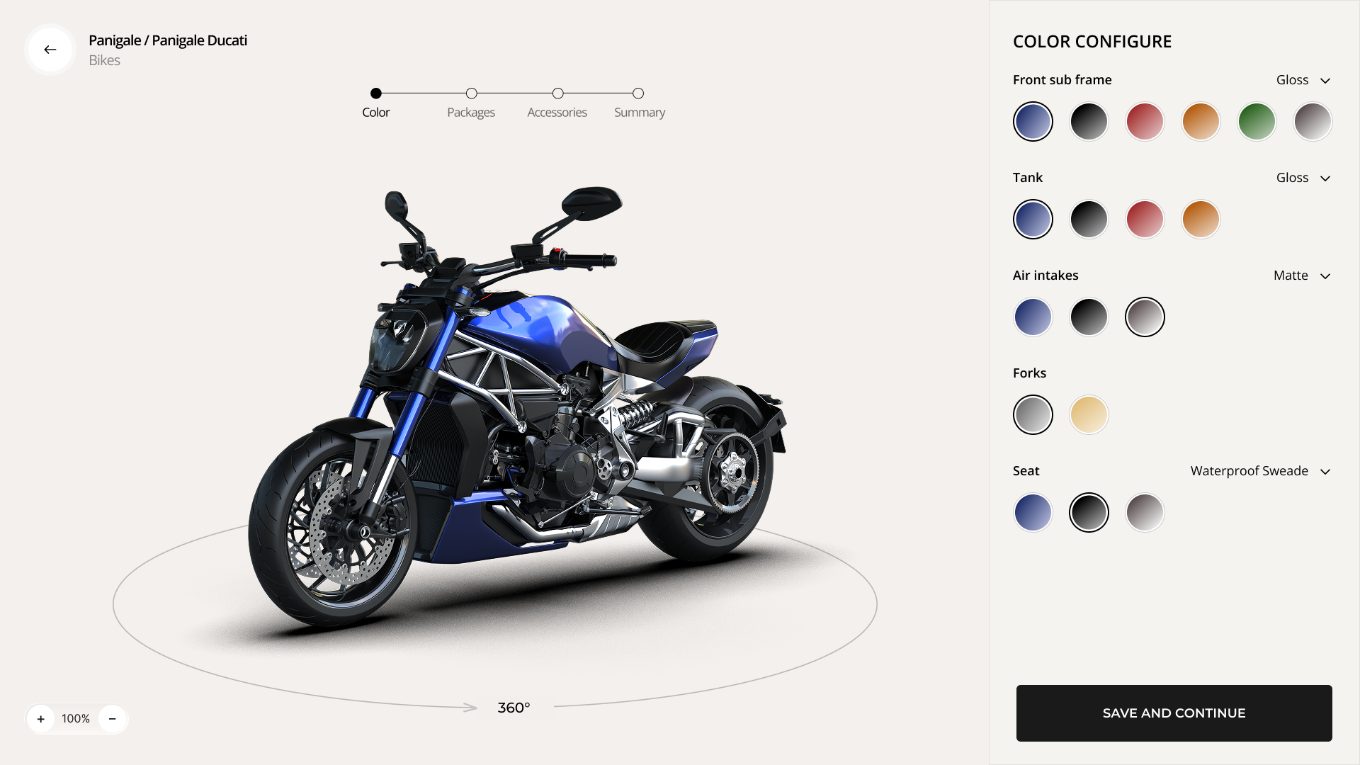 Motorcycle configurator