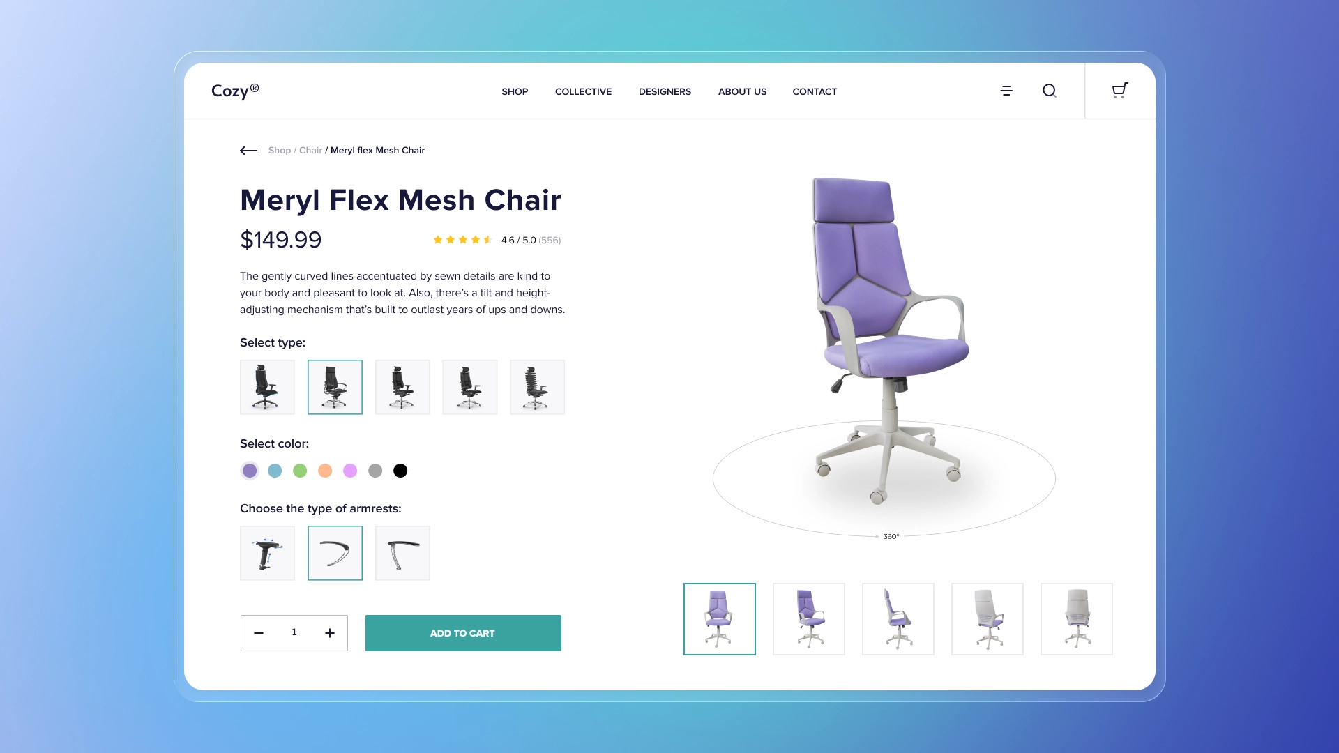 Office chair configurator