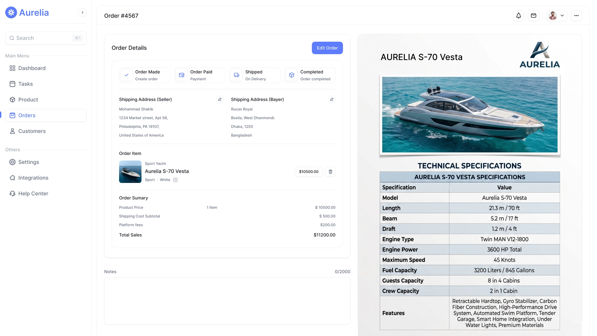 CPQ система для продажу яхт, конфігурація опцій, фінальний розрахунок ціни та генерація комерційної пропозиції