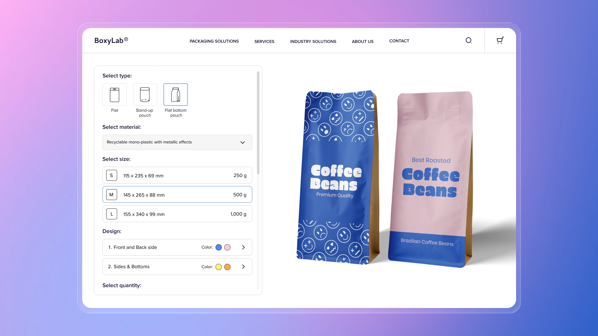 Packaging configurator