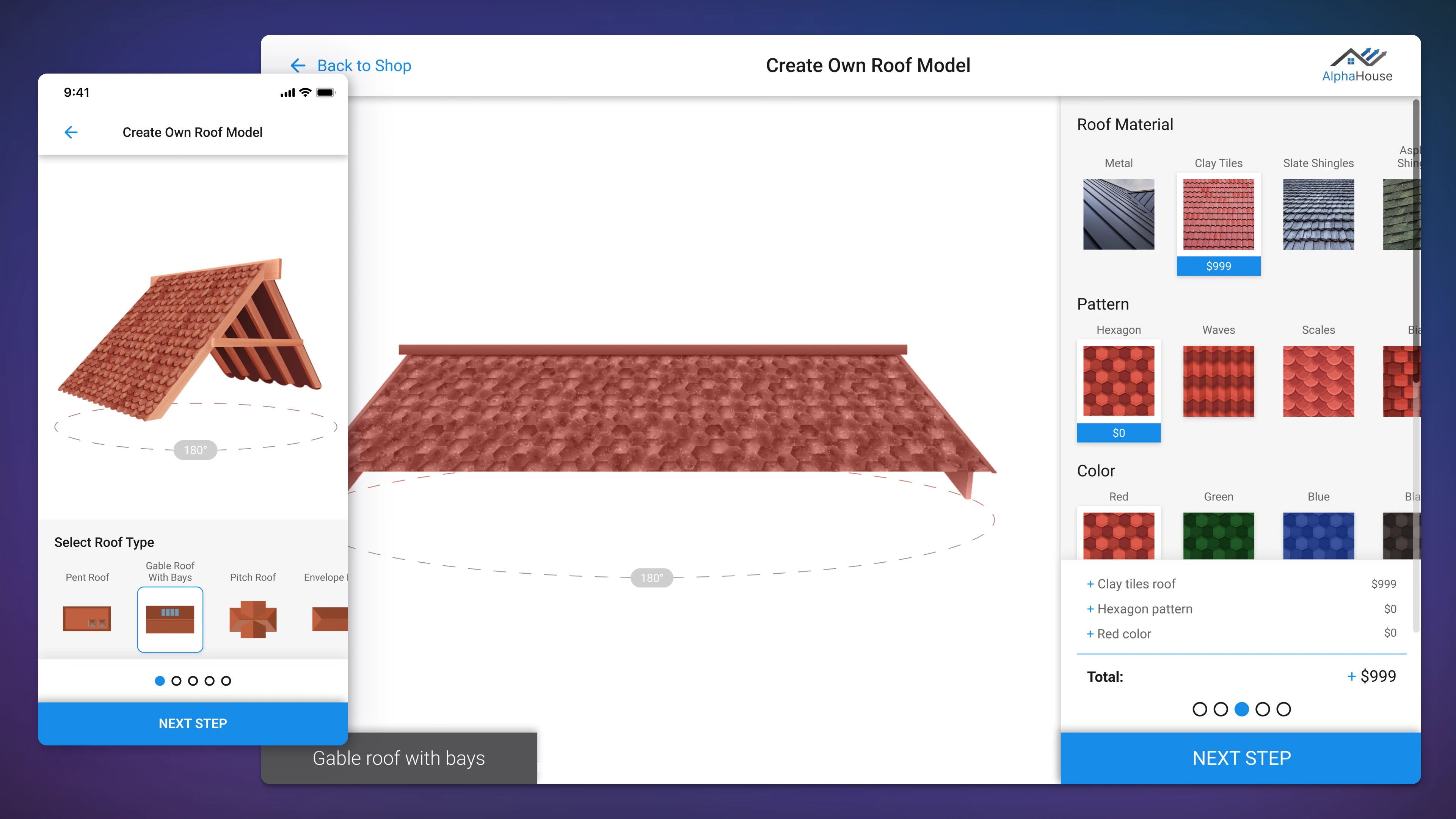 Cross-platform roof configurator
