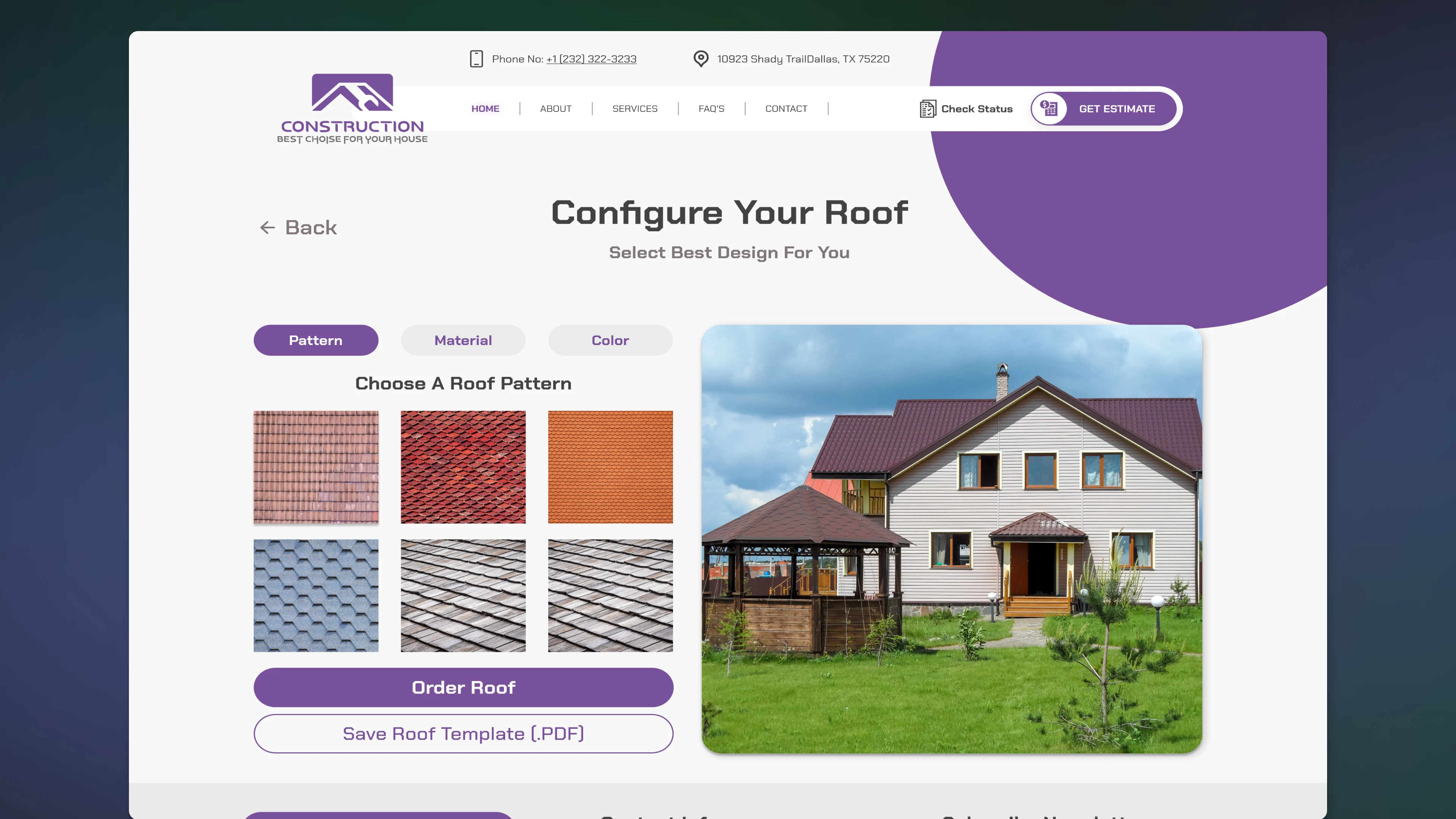 Roof config slider 3 3