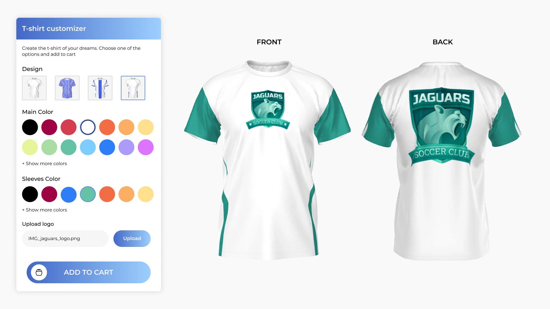 T-shirt configurator
