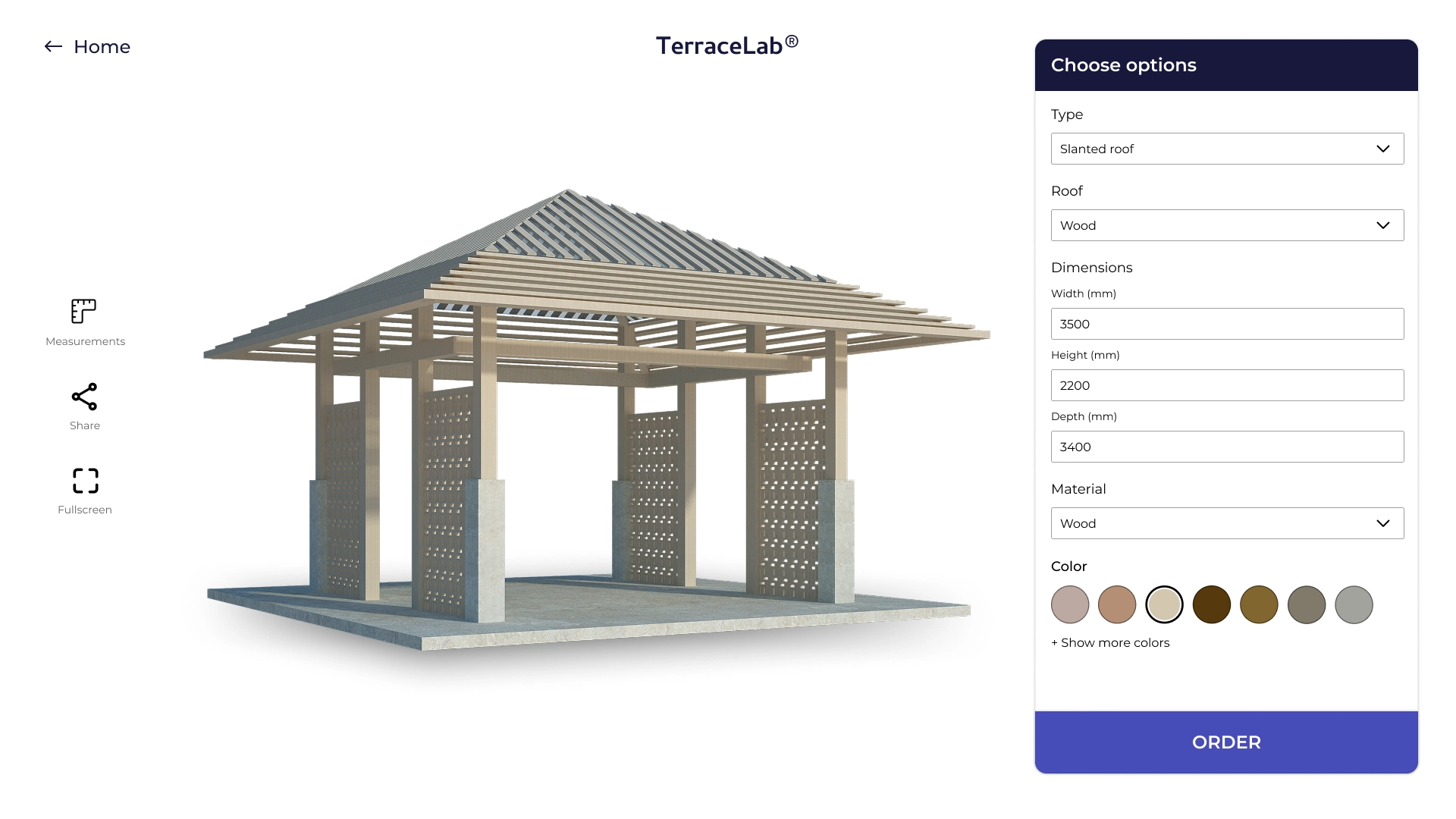Terrace roof 2