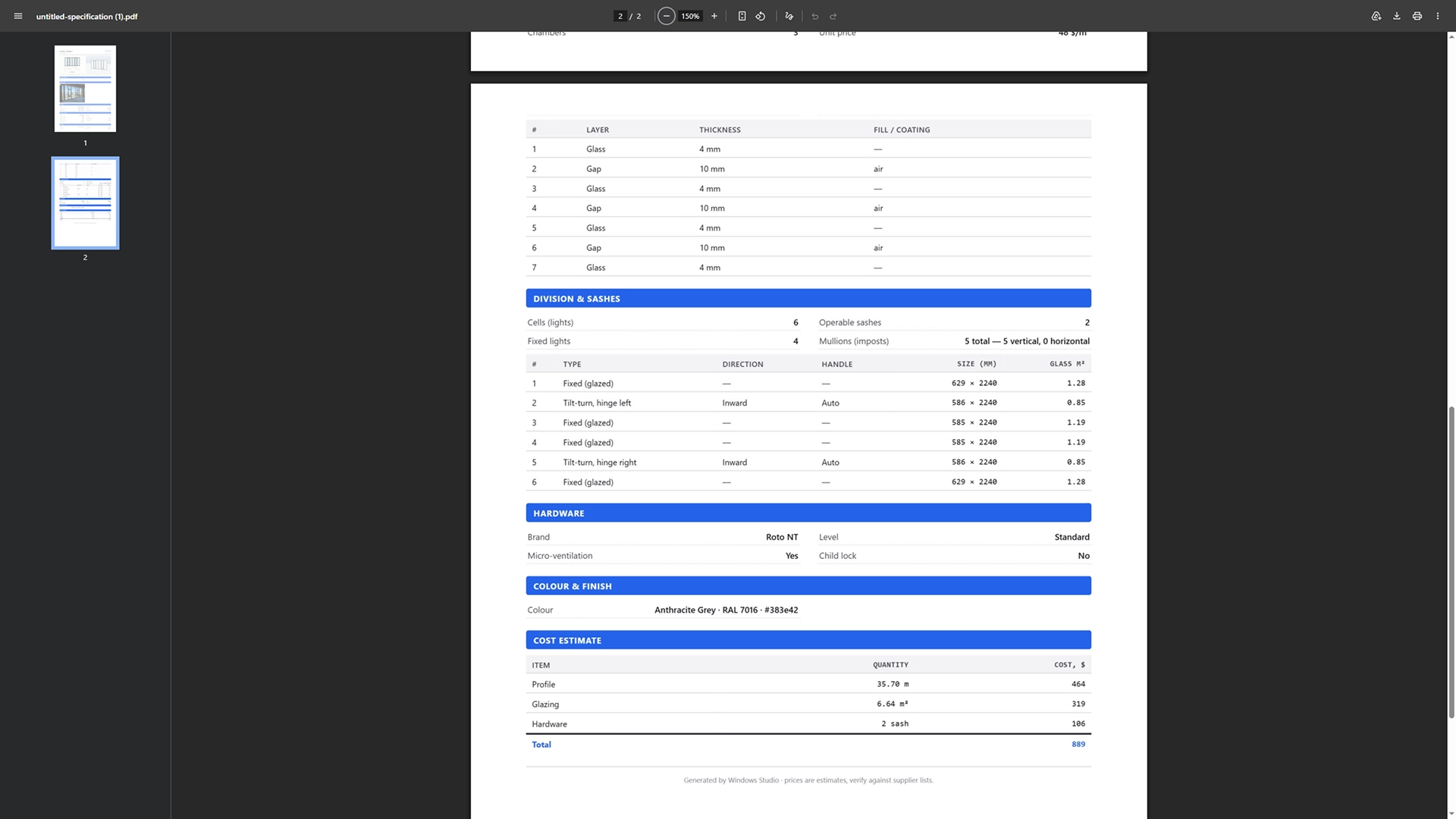 Generating PDF documents
