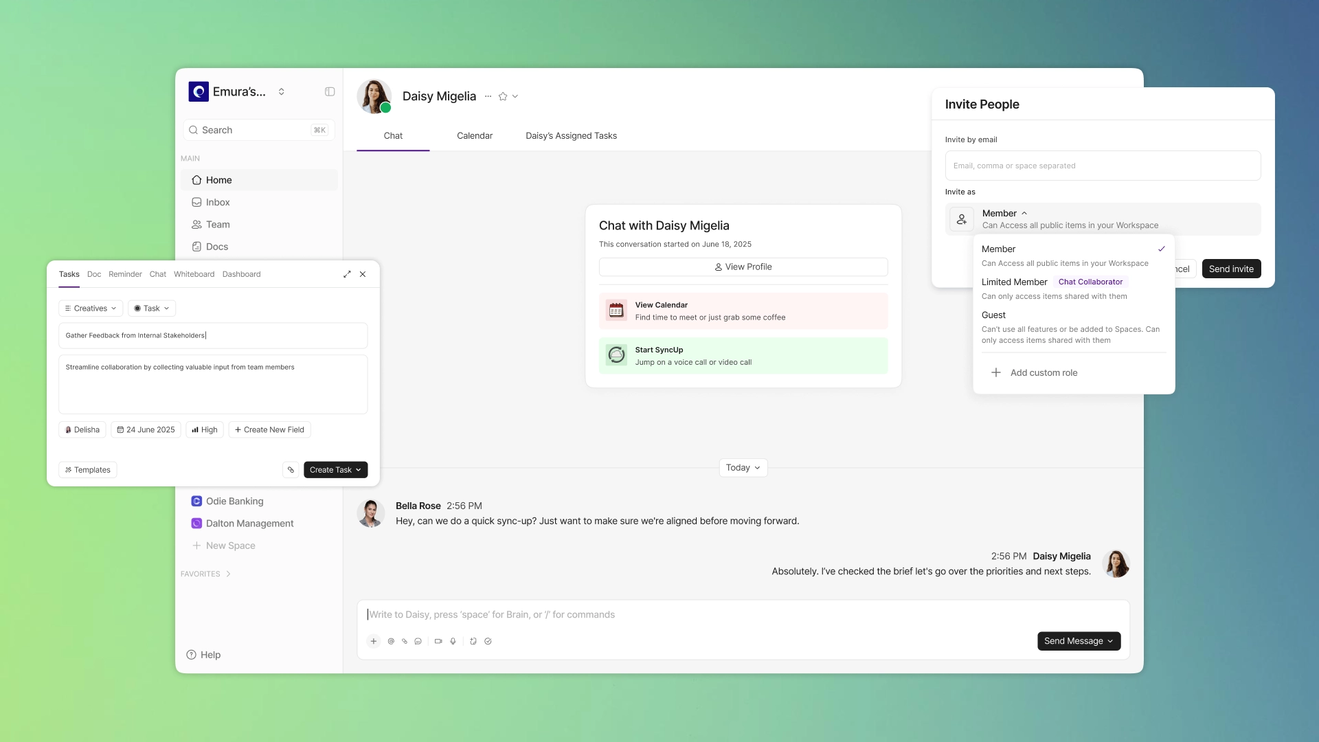 AI ERP chat