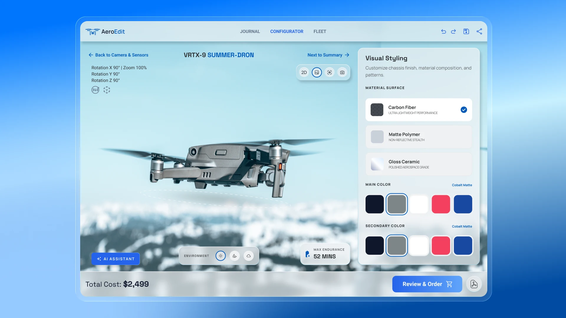 Developing a drone configurator for businesses and eCommerce