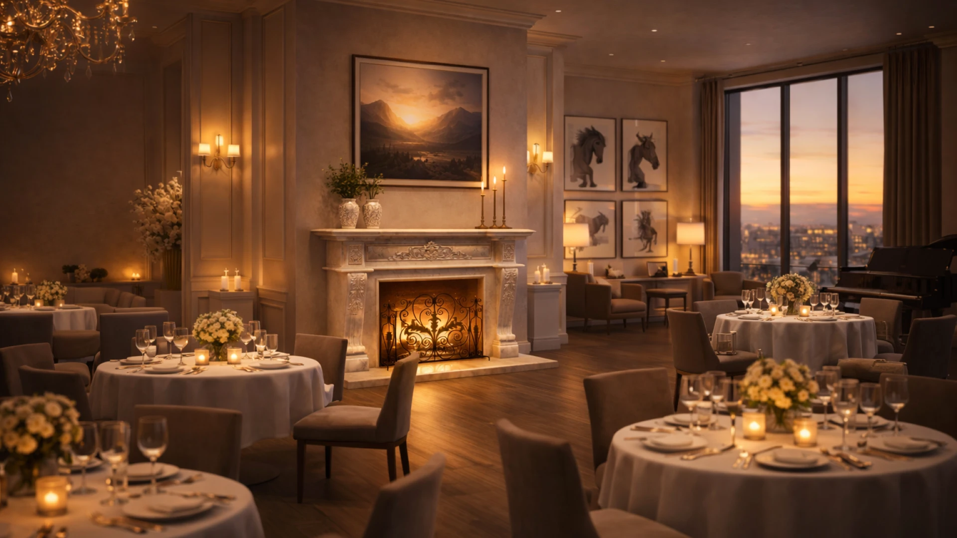 Realistic fireplace render created in a 3D configurator