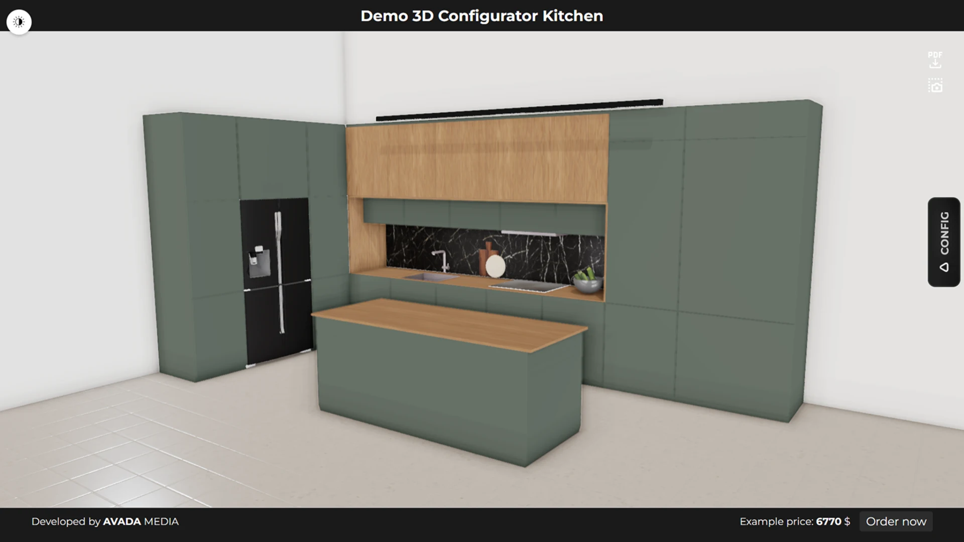 3D kitchen configurator