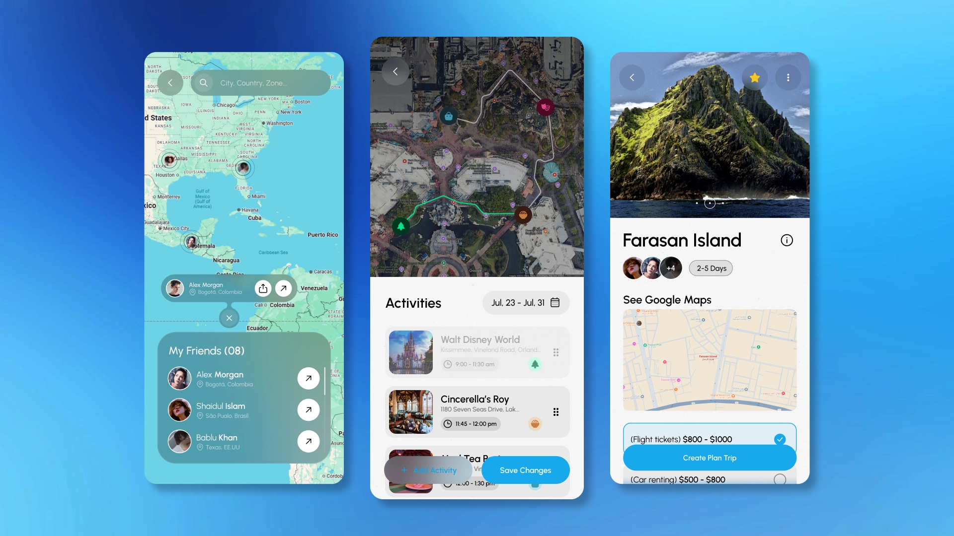 Map integration via API