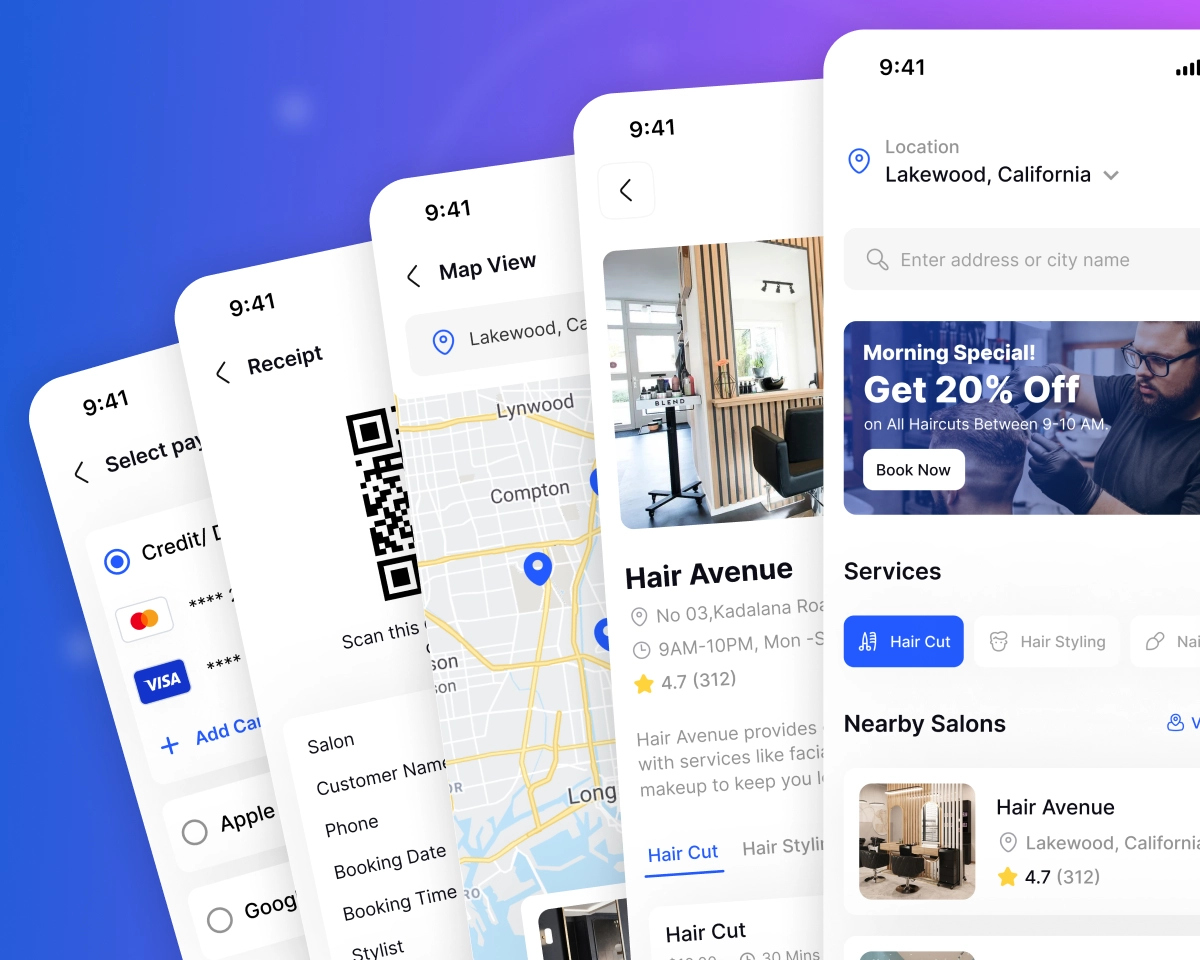 mobile app for beauty salon