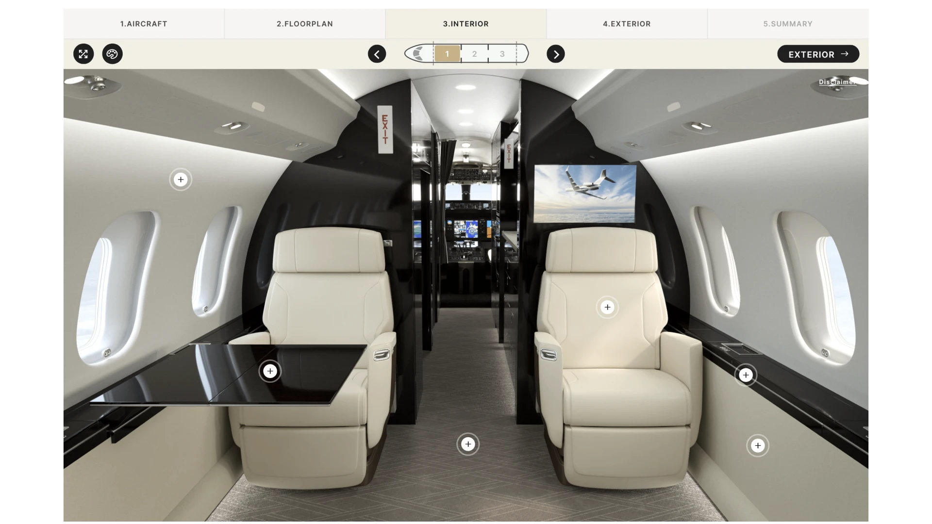 Aircraft Cabin Configurator – Customize your interior and seats
