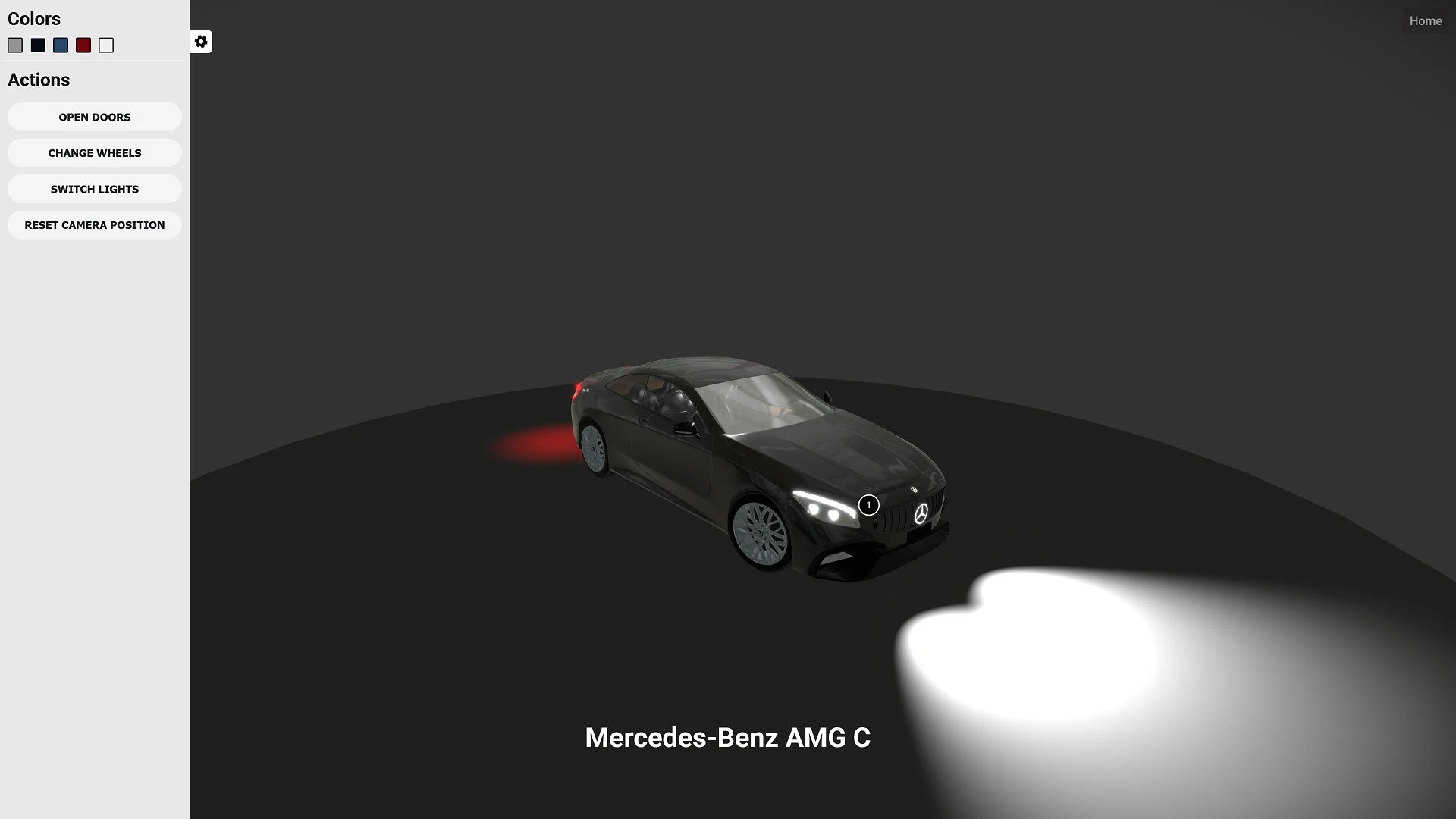 Animation and visualization real-time changhes in configurator