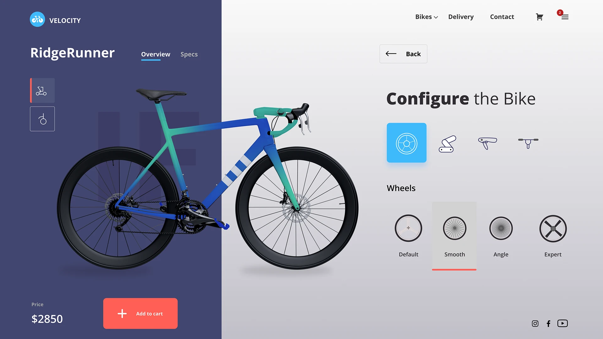 SVG product configurator with vector graphics
