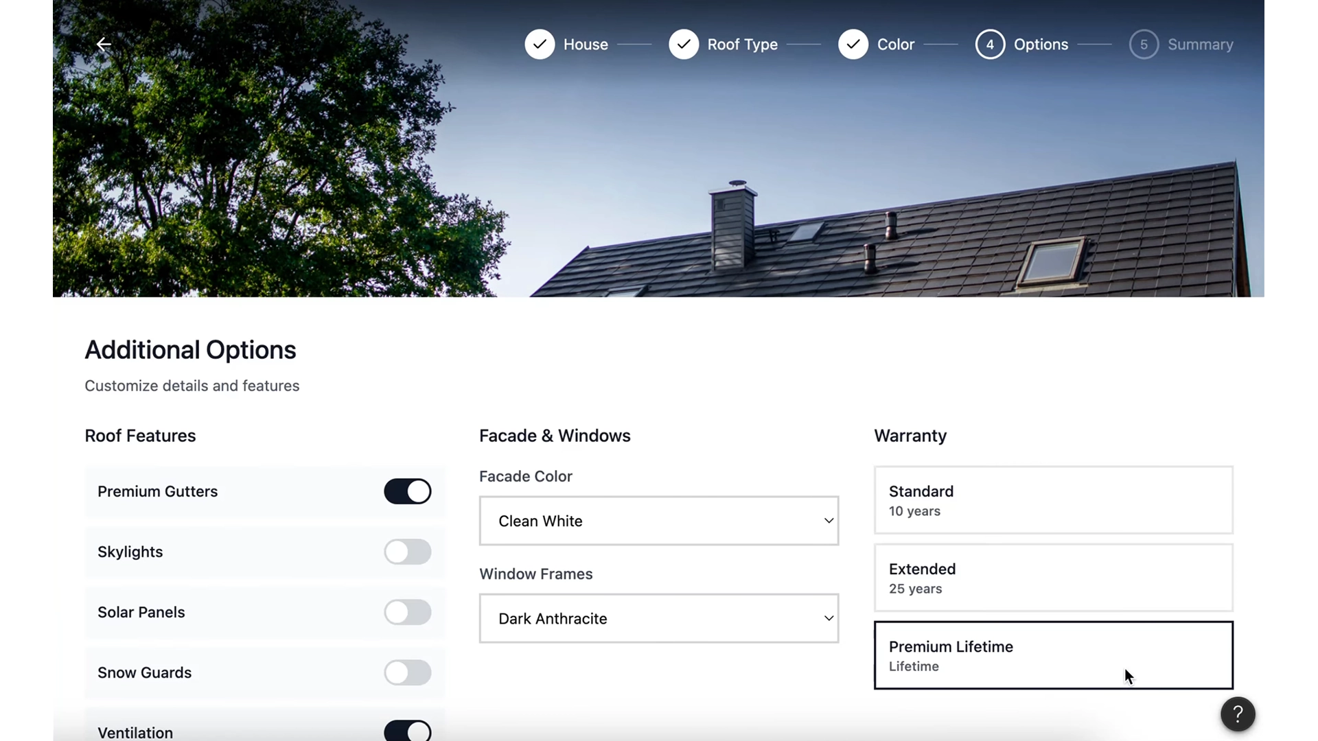 Roof Configurator
